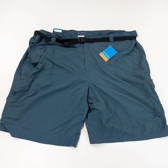 Columbia Other - Columbia Silver Ridge Cargo Shorts Mens 53x12 Blue Nylon Belted Outdoor Hiking